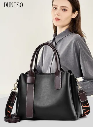 Women's Vintage Tote Bag Handbags with Large Capacity Faux Leather Shoulder Bag Ladies Fashion Designer Satchel Crossbody Bag with Detachable Strap for Ladies 