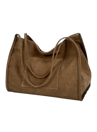 Retro Pattern Handbag Brown 