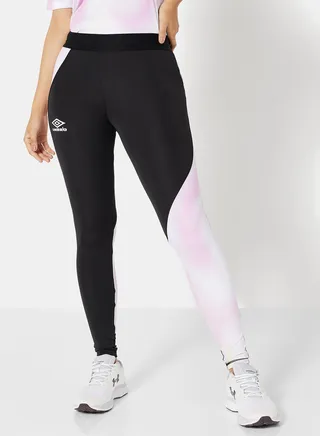 Tie-Dye Panel Tor Leggings Black / Multi 
