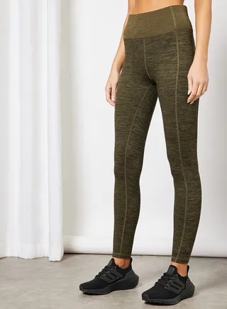 High Waist Training Tights Green 