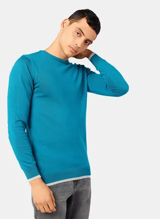 Contrast Stripe Pullover 