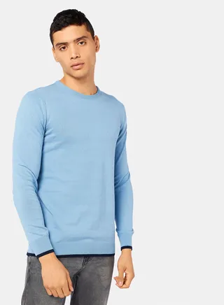 Contrast Stripe Pullover 