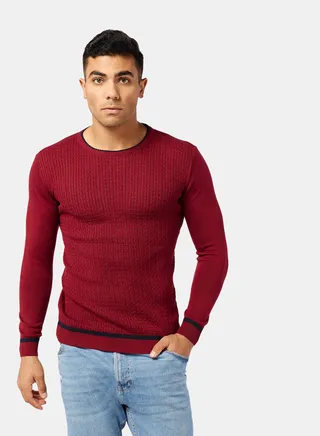 Contrast Stripe Pullover 
