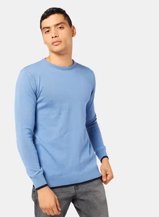 Contrast Stripe Pullover 