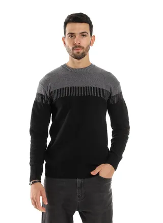 Wool Mens Pullover With Multi Design 