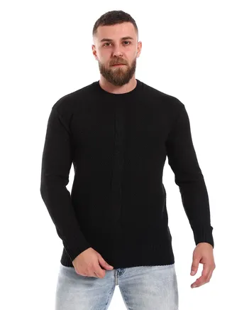 Wool Mens Pullover With Multi Design 