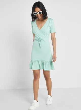 Wrap Tie Dress 