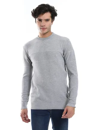 Wool Mens Pullover With Multi Design 
