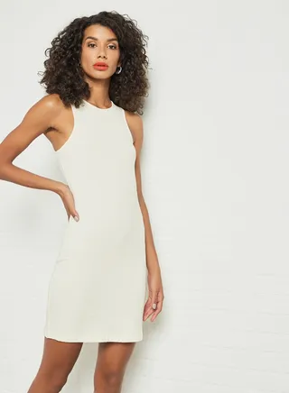 Sleeveless Mini Dress Buttercream 