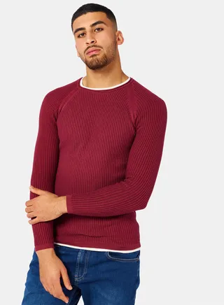 Contrast Trim Pullover 
