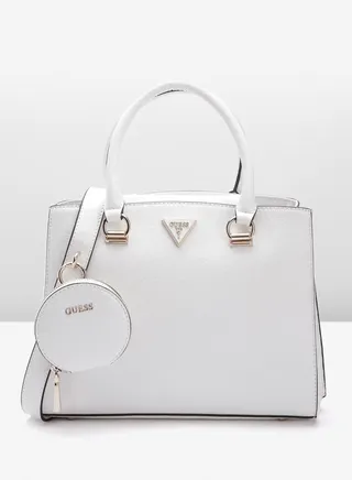 GUESS Womens Alexie Satchel Bag Satchel Bag 