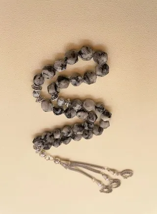 33 Natural Rhombus Jade Prayer Beads/Tasbih/10mm 