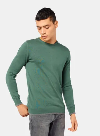 Contrast Stripe Pullover 