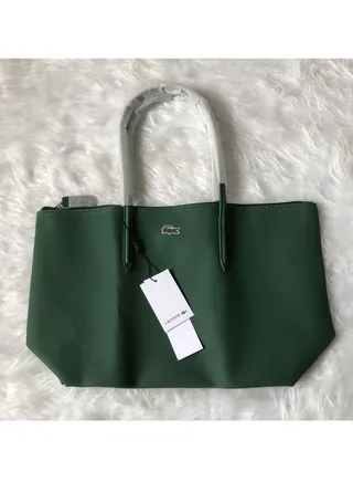 Lacoste Tote Bag Large Size Dark green Color 