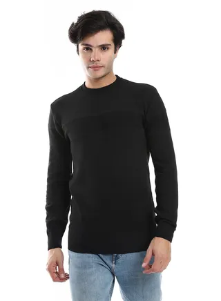 Wool Mens Pullover With Multi Design 