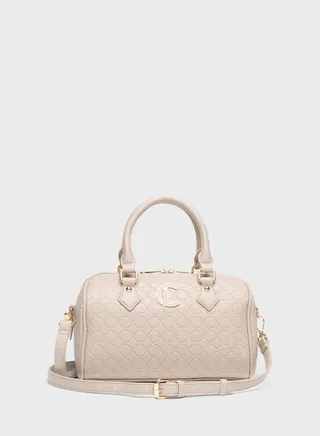 Logo Detail Top Handle Tote