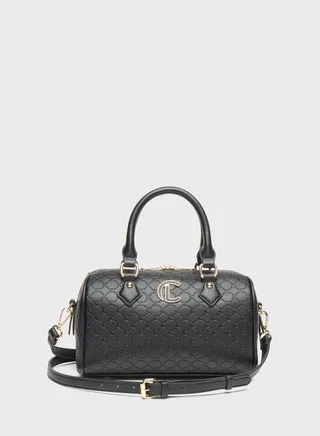Logo Detail Top Handle Tote