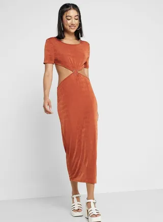 Cutout Detail Dress 