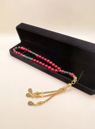 33 Natural Agate Prayer Beads/Tasbih/8mm 