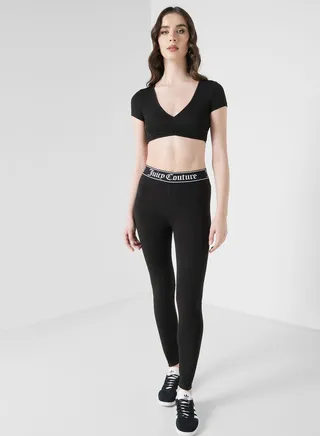 Logo Band Leggings