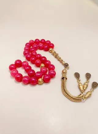 33 Natural Tourmaline Prayer Beads/Tasbih/10mm 
