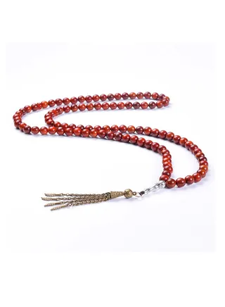 HilalFul Prayer Beads - Rosewood | Rosary Beads for Dhikr, Prayer For Adults | Islamic Gift Eid, Ramadan, Wedding, Anniversary, Birthday | 99 Beads 