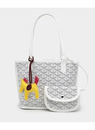Printed Shopper Small Tote White Pendants Random 