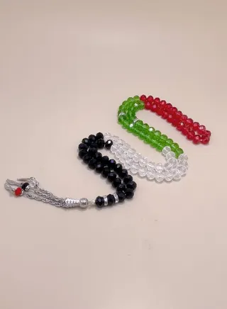 3 Pack/99 Imitation Crystal Prayer Beads/Tasbih/8mm 