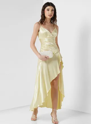 Side Slit Flair Dress 