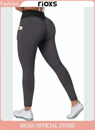 Women’s High Waisted Tummy Control Yoga Leggings Workout Soft Stretchy Leggings Lifting Pants 