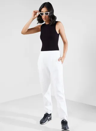 Cuffed Ribbed Sweatpants
