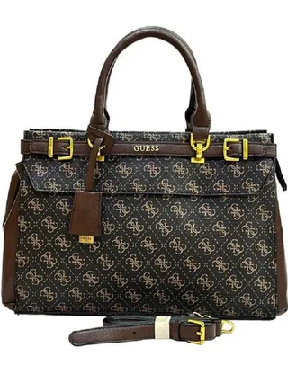 Sestri 4G logo Satchel Bagb Black Brown 