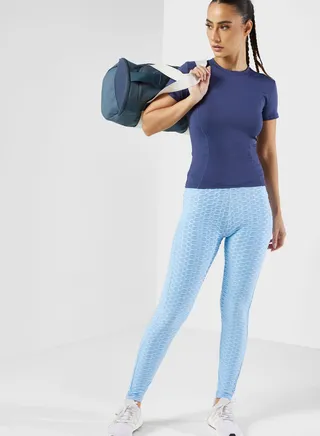 Textured Detail Athletic Leggings