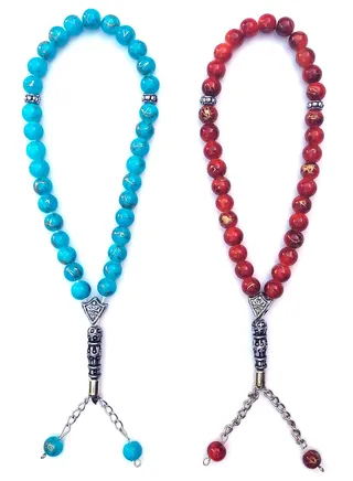 33 Count Muslim Prayer Beads Set of 2 