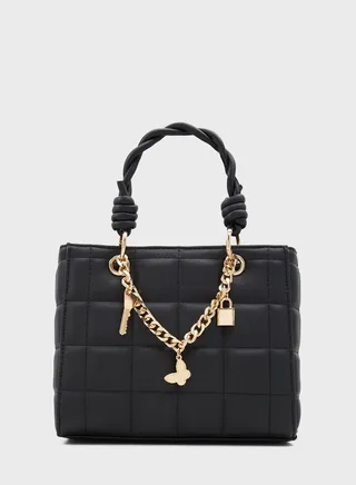 Howitiss Top Handle Chain Detail Tote