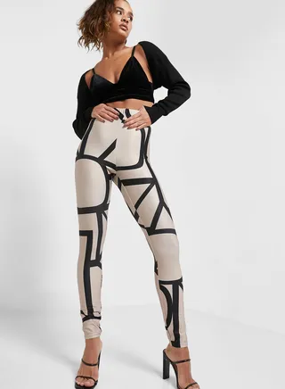 Printed High Waist Leggings 