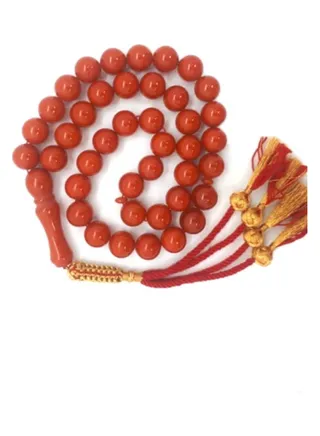 Unique Rare Natural Coral Prayer Beads 