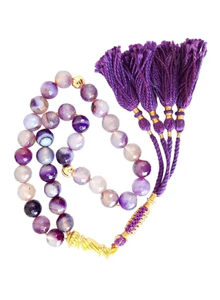 Natural Agate Prayer Beads 