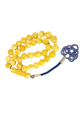 Natural Amber Sand Seeds Prayer Beads 