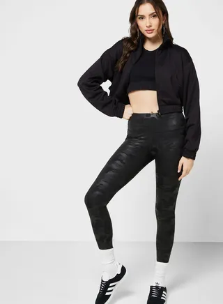 Urban Minx Textured Detail Athletic Leggings 