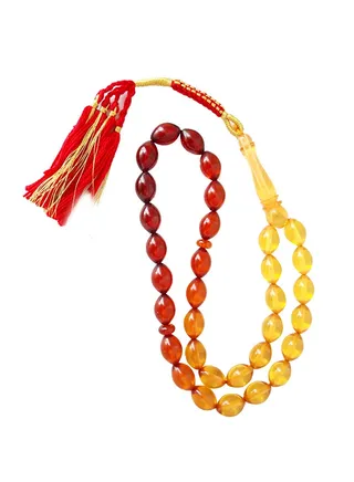3 Tone Amber Sand Prayer Beads 