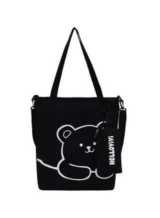 Canvas Tote Bag Black 