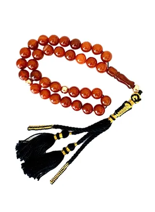Carnelian Showing Prayer Beads 