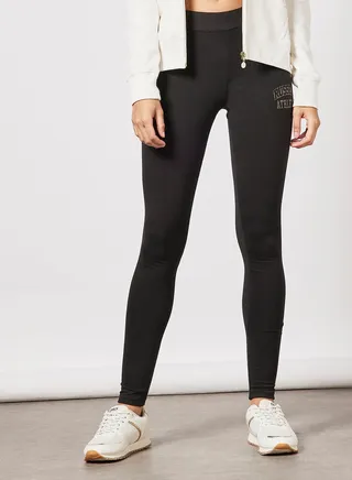 Logo Slim Fit Leggings Black 