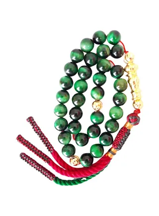 Natural Cat Eye Sibha  Prayer Beads 