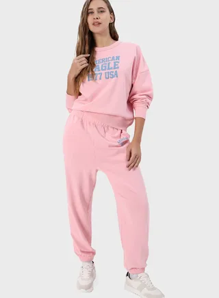 High Waist Boyfriend Sweatpants 