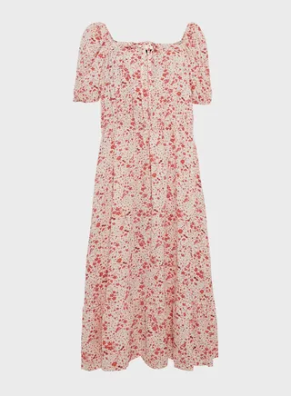 Square Neck Puff Sleeve Dress 