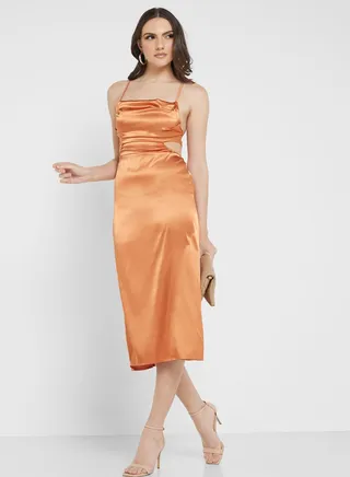 Cowl Neck Slip Dress 