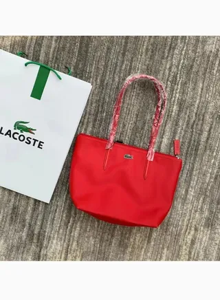LACOSTE fashion ladies underarm tote tote bag red 