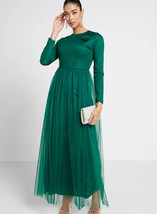 A-Line Tulle Dress 